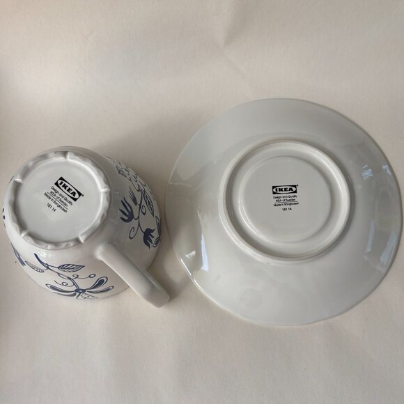 IKEA Blue + White 'Arv Idyll' Mug and Saucer - Picture 8 of 8